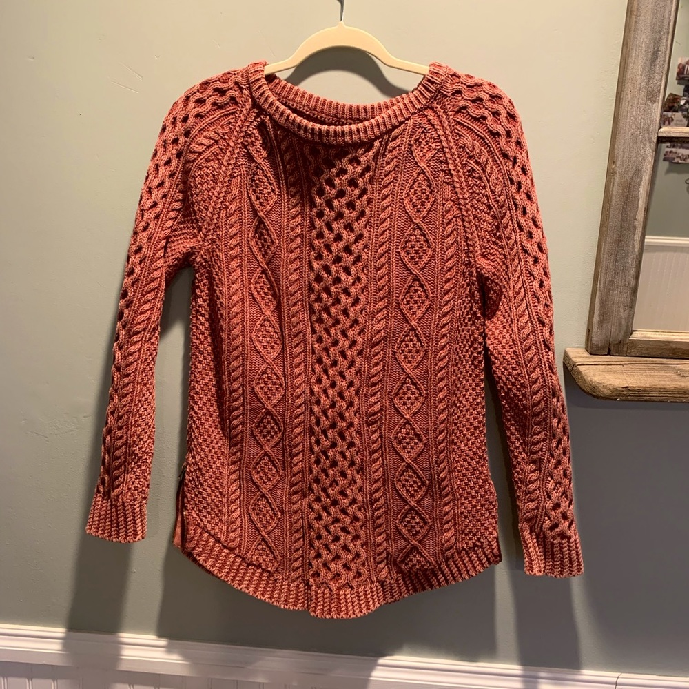 LL Bean signature cable knit sweater